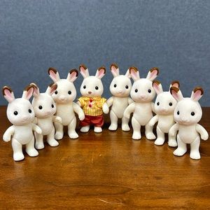 Calico critters, Hopscotch Rabbit family